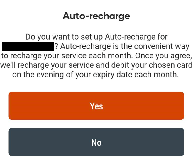 Auto-rechargeに関する説明画像